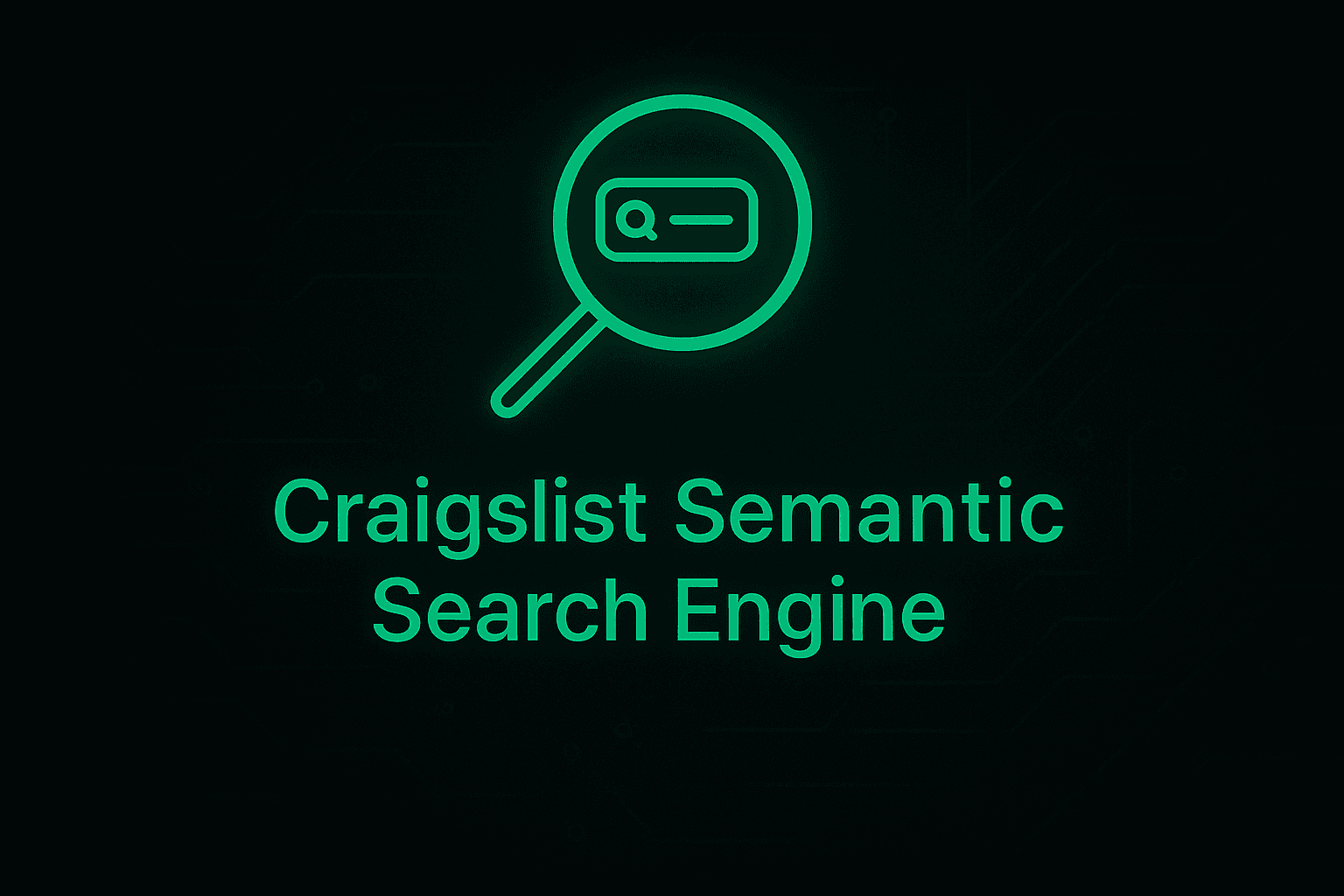 Craigslist Semantic Search Engine